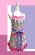 Easter Eggs Apron with Ruffle