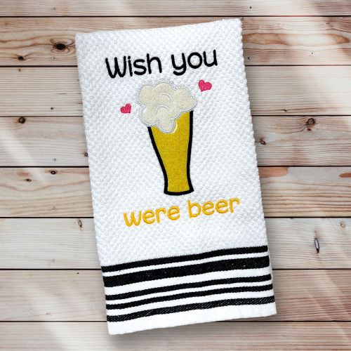 Wish You Were Beer Towel