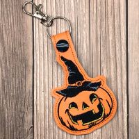 Pumpkin Witch Key Ring